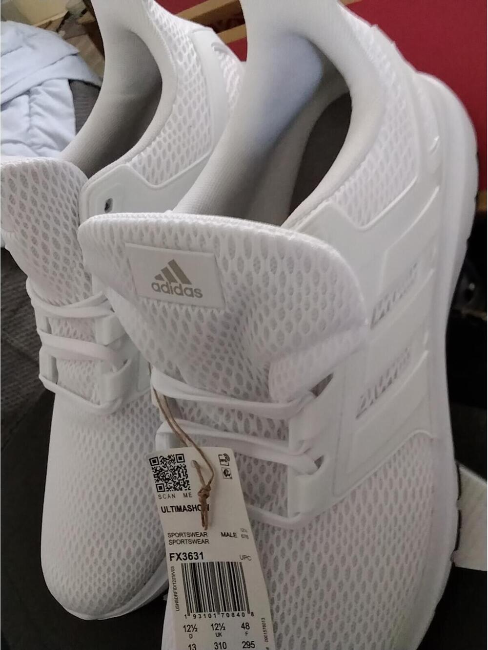 Men's Adidas Ultmashow white on white  Size 13  Eur 48